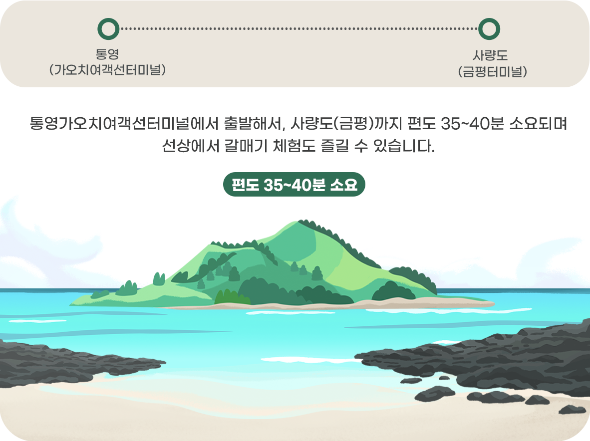 사량도운항코스