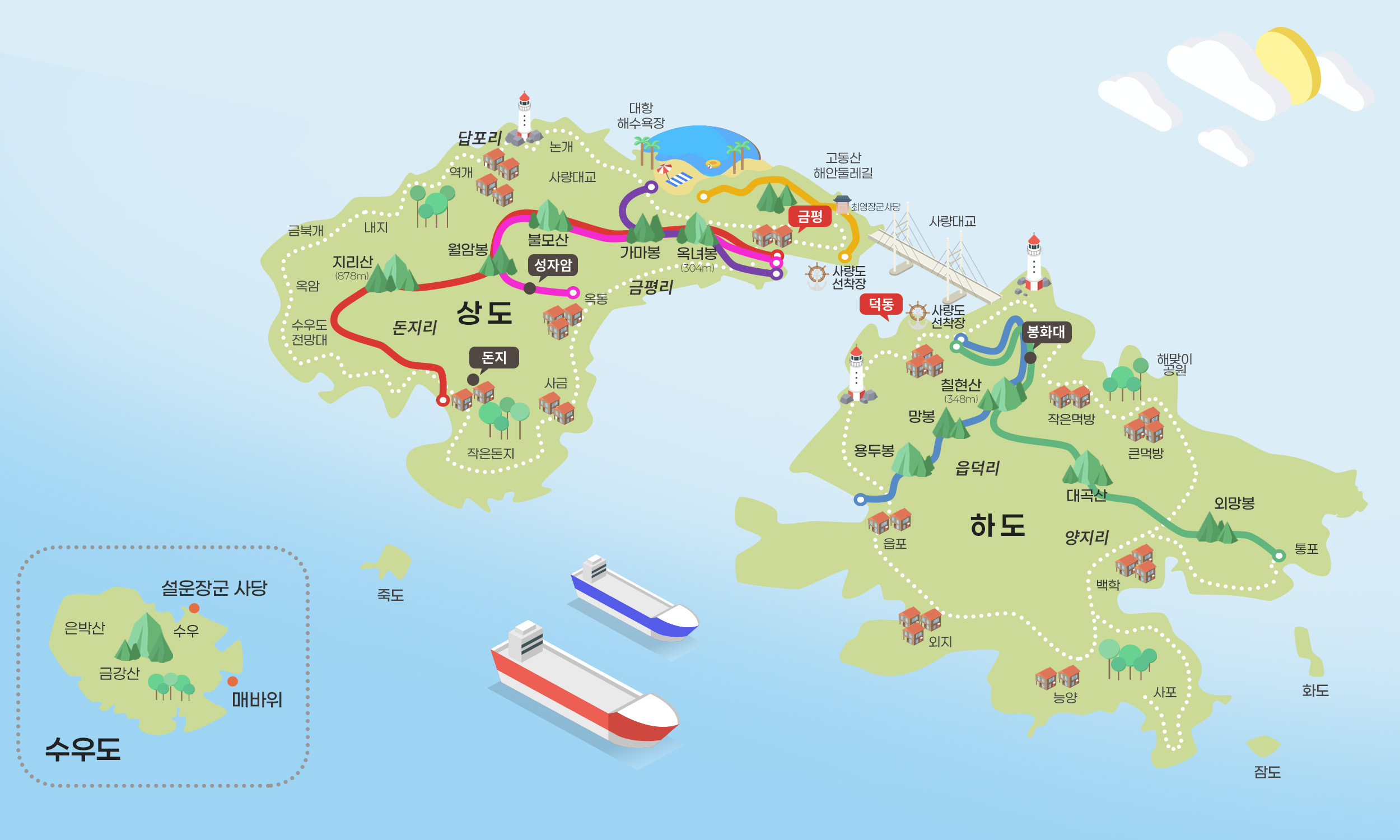 사량도등산코스